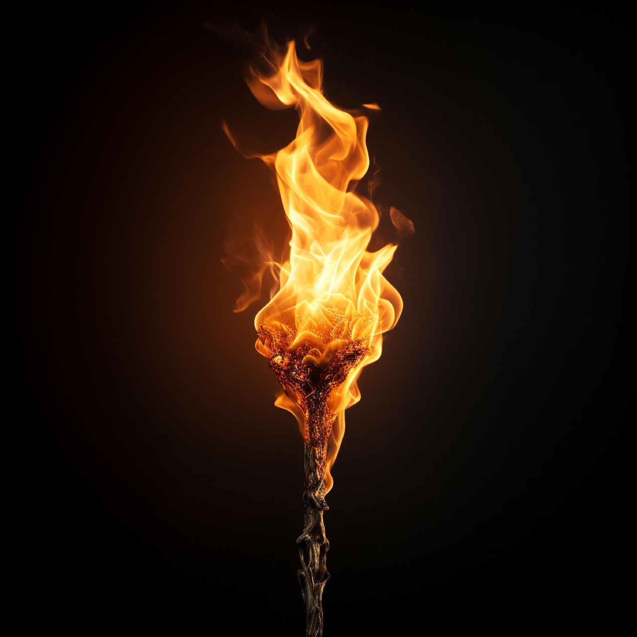 Free torch fire flame illustration