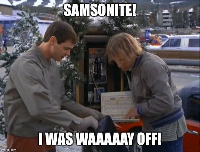 Samsonite! I was way off (NFL Version) - general - The Jackman