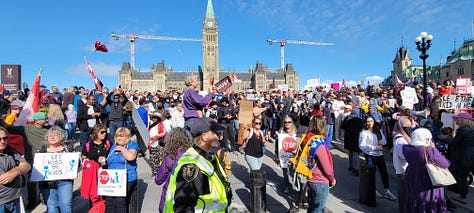 1MillionMarch4Children in Ottawa. Read the poster! See the faces! 