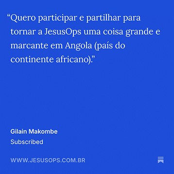 Depoimento de assinante Premium do JesusOps Depoimento de assinante Premium do JesusOps