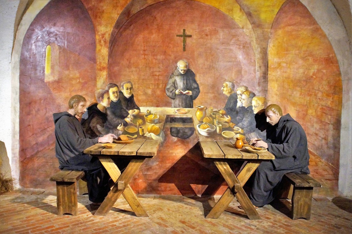 chapel, tourism, painting, art, dinner, monastery, image, abbey, tihany, the monks, the monk, man made object, ancient history