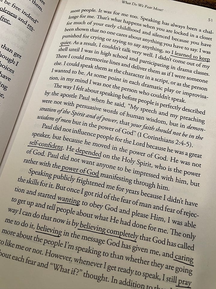 The Power of Praying through Fear Chapter 2 Annotations