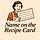 Name on the Recipe Card