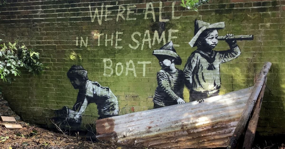 Banksy’s summer journey in nine new street art works – rts.ch