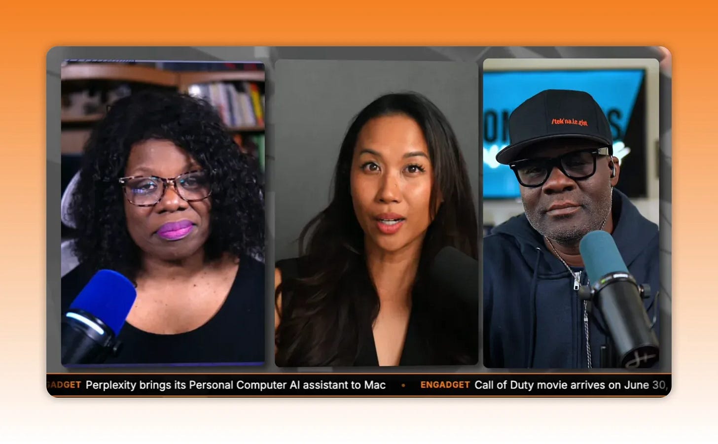 Livestream speakers discussing land-and-expand strategy for content