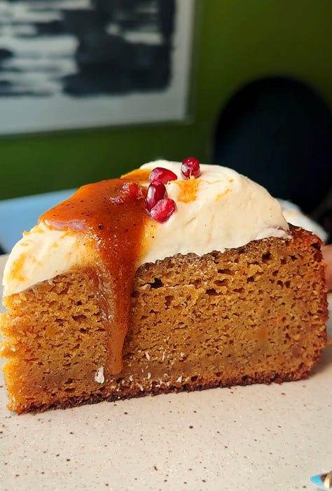 Sweet Potato Spice Cake with Soy Caramel &amp; Brown Butter Buttercream