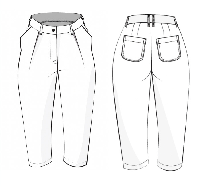 SEWN: Pattern Fantastique Terra pant + Top Down Centre Out