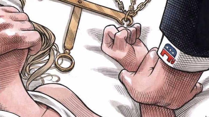 Halifax cartoonist's searing take on the Kavanaugh hearings goes viral |  CBC Radio
