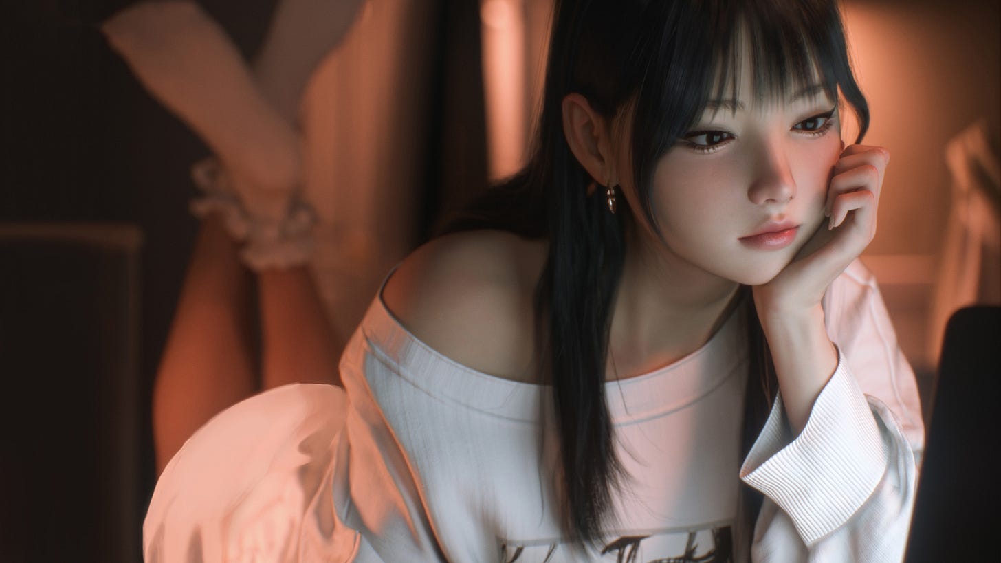 General 1920x1080 CGI Asian women feet in the air socks Shoe Lac3