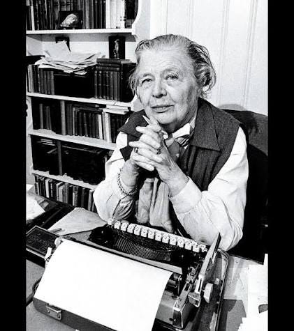 It was during another December, some thirty years after Toy Len came, that Marguerite  Yourcenar sat working on a manual portable #typewriter in her drafty  farmhouse on Mount Desert Island. She'd only