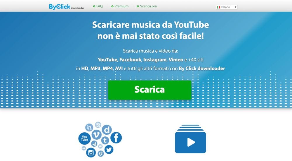 By Click Downloader estensione Google Chrome per scaricare video