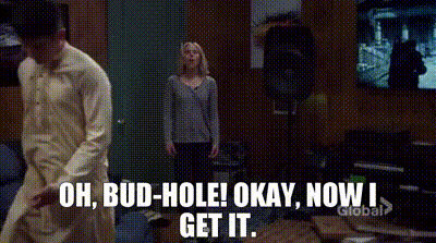 YARN | Oh, bud-hole! Okay, now I get it. | The Good Place (2016) - S01E04  Jason Mendoza | Video clips by quotes | 5828d922 | 紗