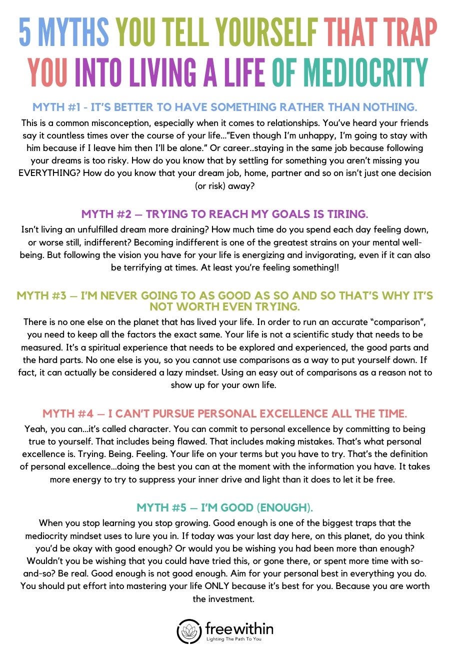 What Everybody Ought to Know About Mediocrity