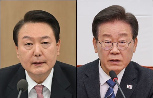 윤석열·이재명 윤석열·이재명