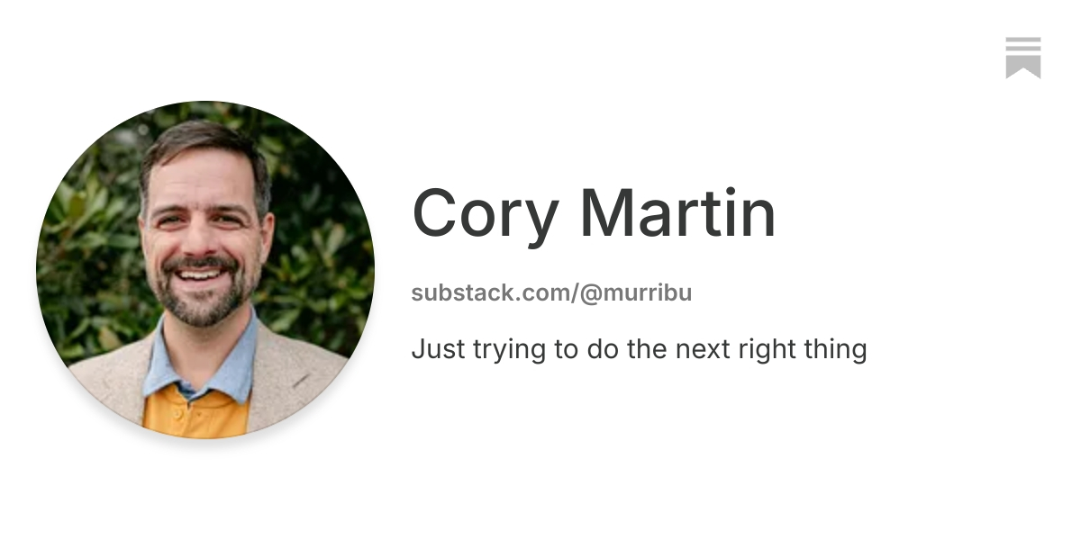 Cory Martin | Substack
