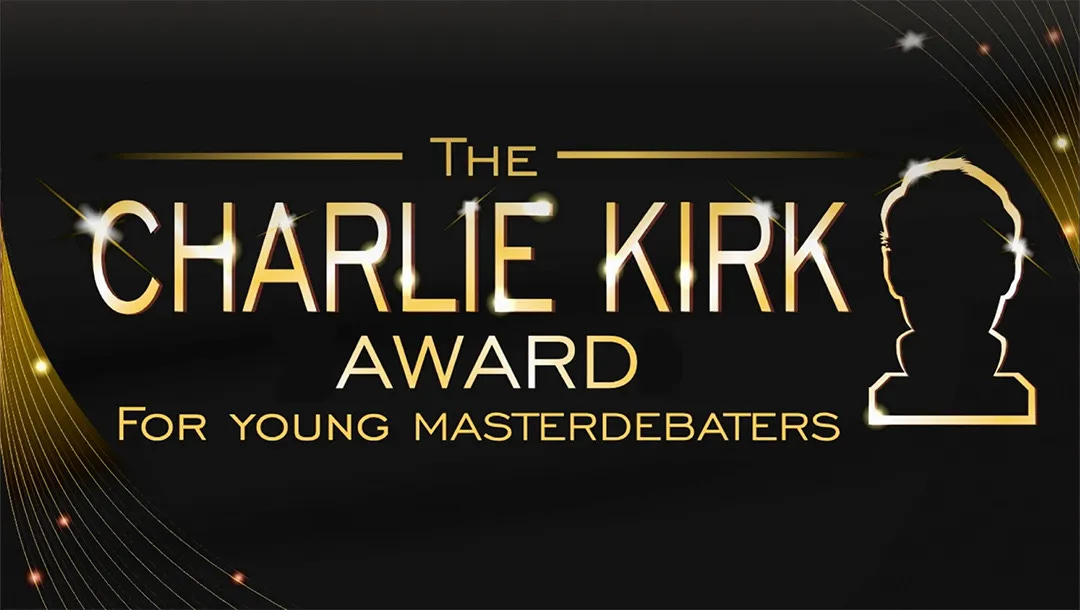 Charlie Kirk Award for Young Masterdebators from South Park