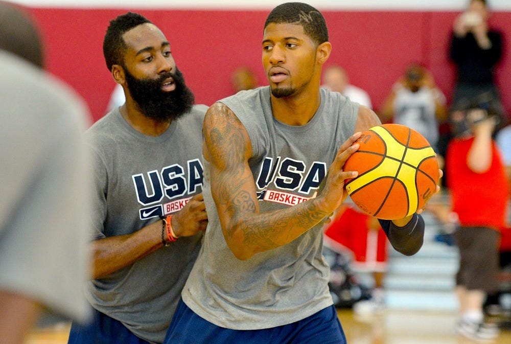 Kyle Irving, Paul George finish up USA team for 2016 Rio Olympics 2016 images Kyle Irving, Paul George finish up USA team for 2016 Rio Olympics 2016 images