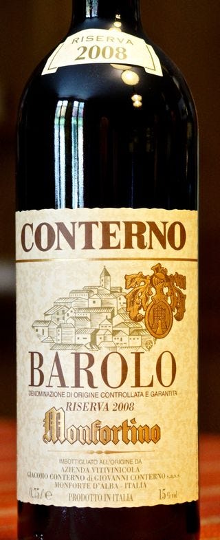 CU Label Giacomo Conterno Barolo, Monfortino CU Label Giacomo Conterno Barolo, Monfortino