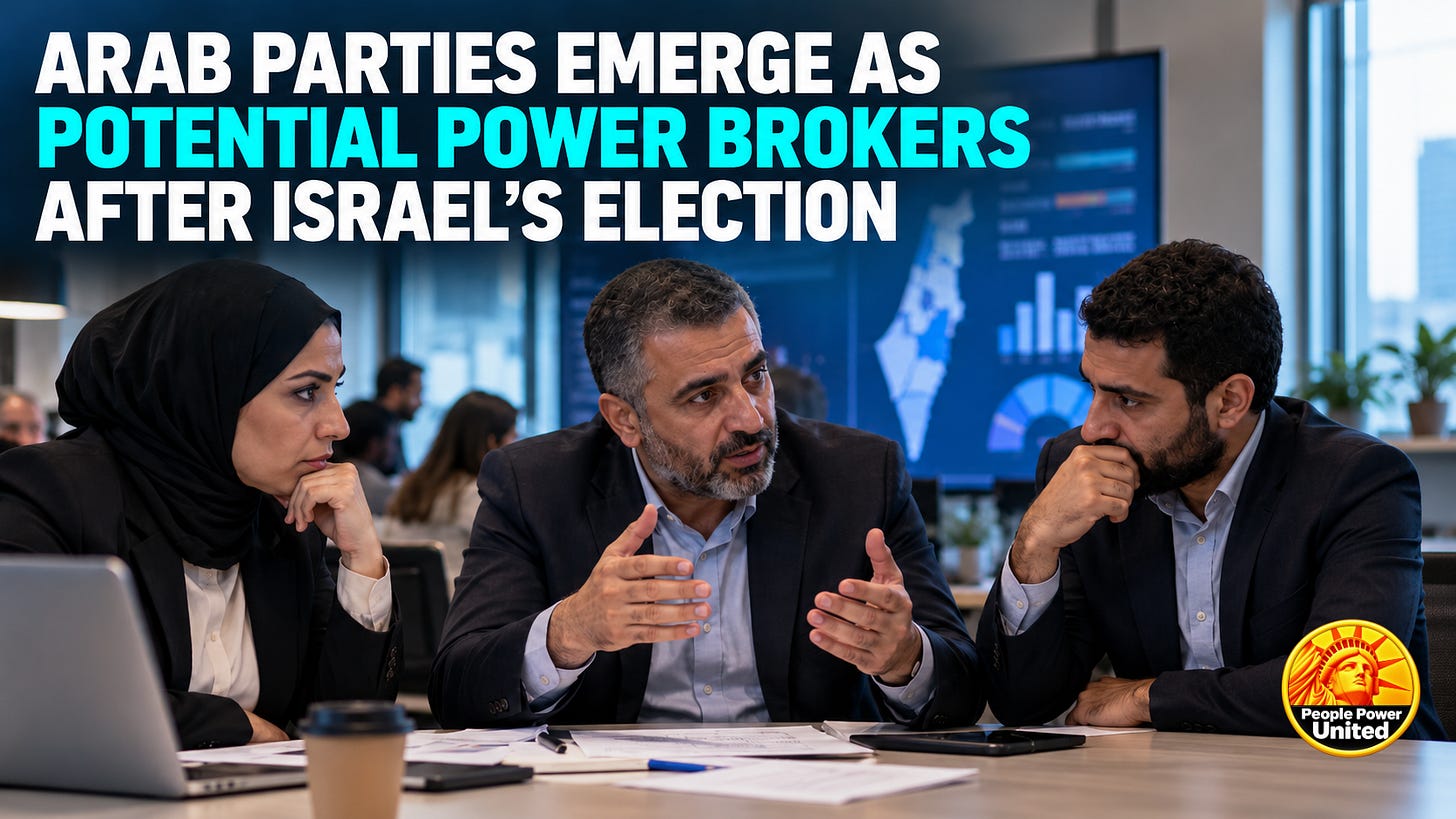 Arab parties emerge as potential power brokers after Israel’s election. Arab parties emerge as potential power brokers after Israel’s election.