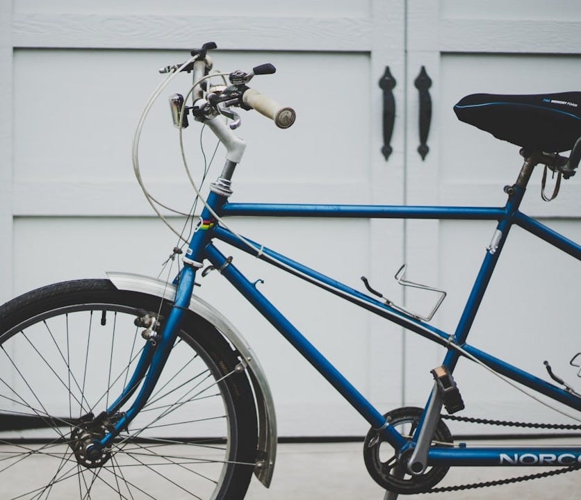 blue rigid bike blue rigid bike