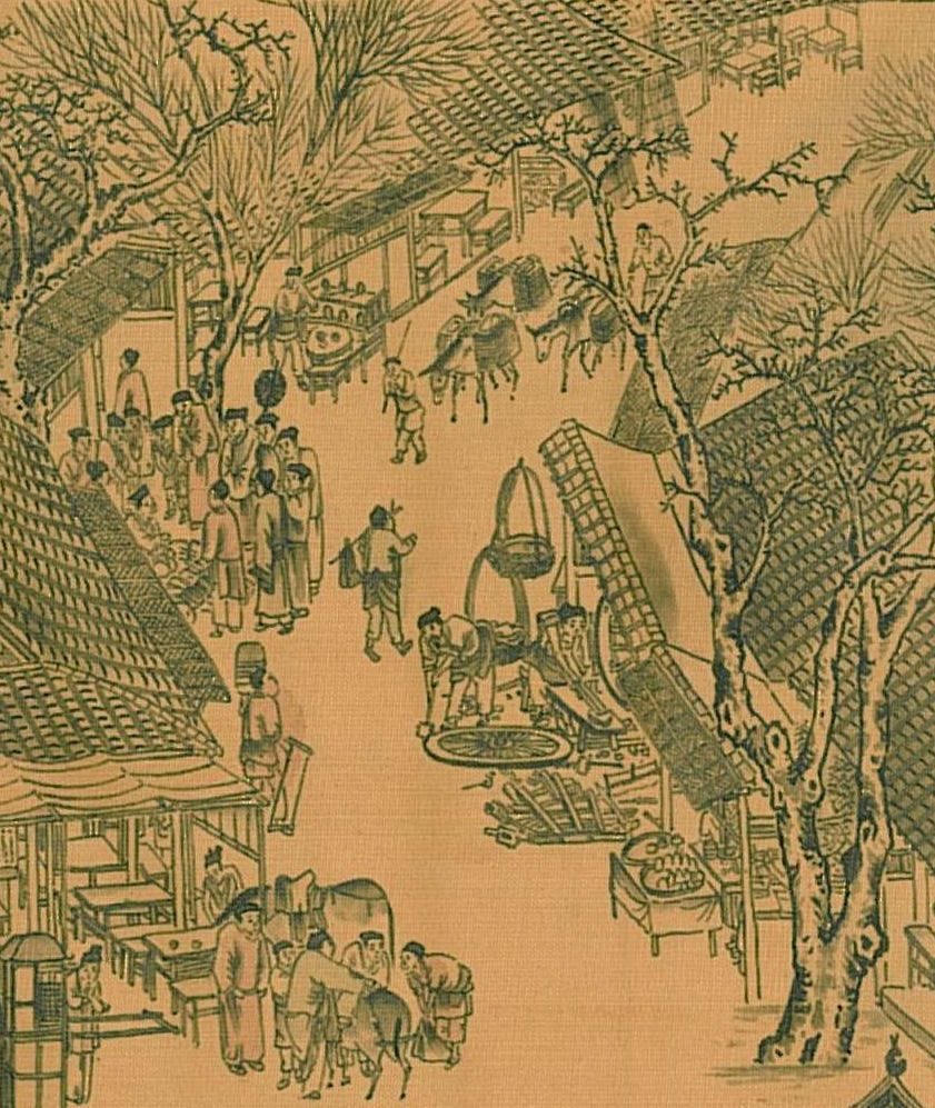 《清明上河圖》街市人物局部|來源:Wikimedia Commons(公有領域,經 images.weserv.nl 快取) 《清明上河圖》街市人物局部|來源:Wikimedia Commons(公有領域,經 images.weserv.nl 快取)