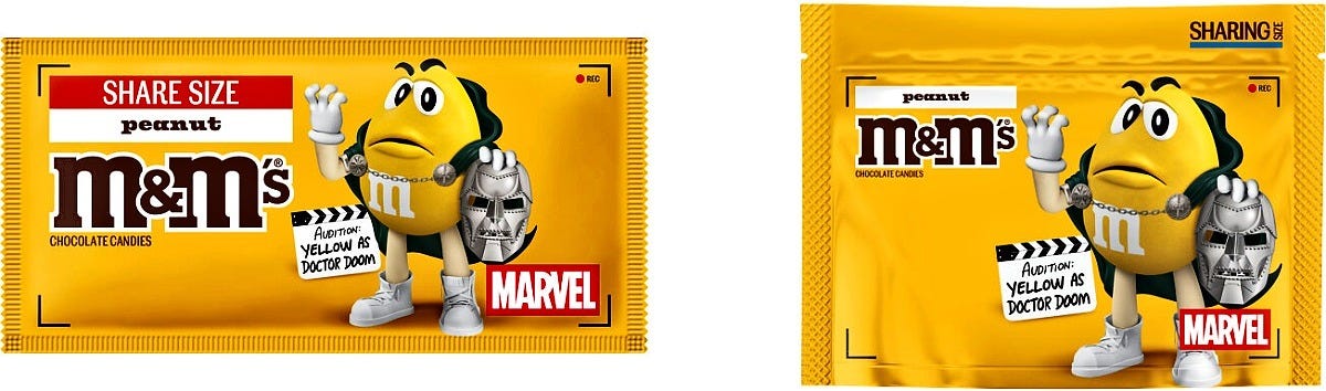 The Walmart-exclusive Doctor Doom packs. Image: Mars The Walmart-exclusive Doctor Doom packs. Image: Mars