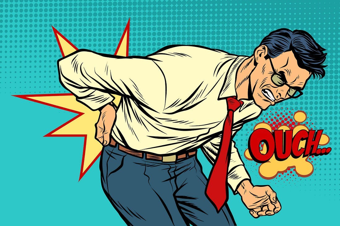 Man bent over, pain on his face, holding his back, back pain, fix your back, Time2Thrive.ca Man bent over, pain on his face, holding his back, back pain, fix your back, Time2Thrive.ca