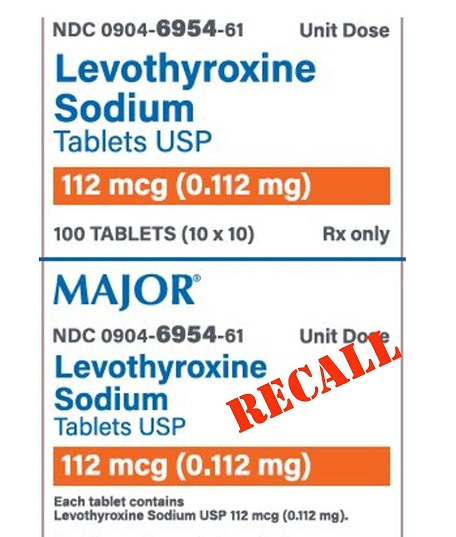 Levothyroxine Tablets Recall by Major July 2026 Levothyroxine Tablets Recall by Major July 2026