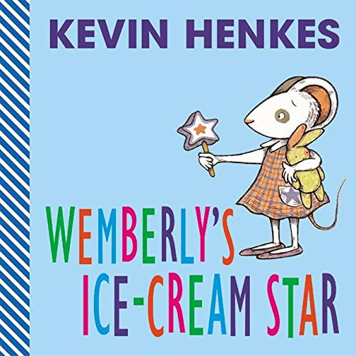 book cover showing a little mouse girl holding her stuffed animal and an ice cream popsicle