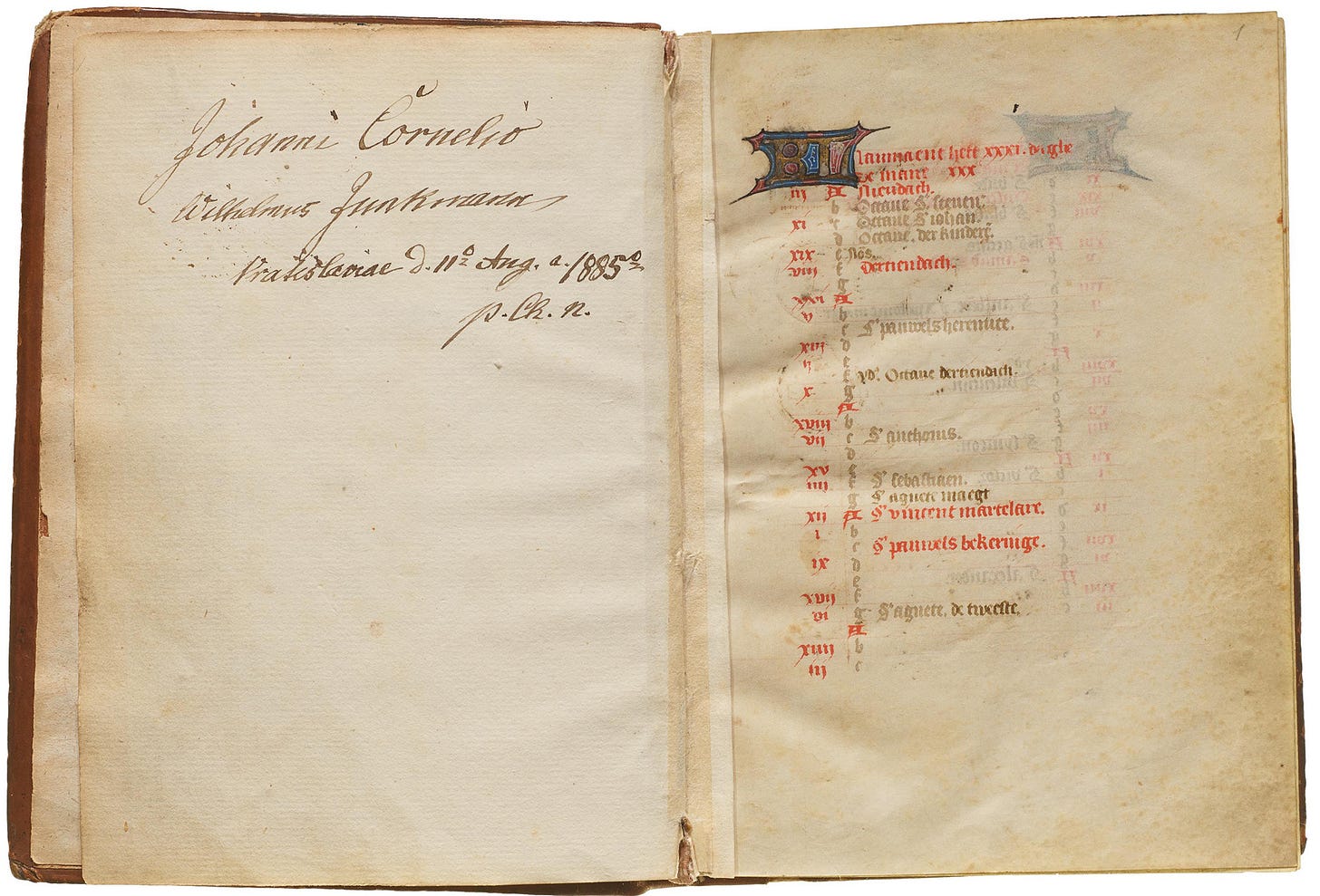 From: Horae BMV Illuminated Manuscript Book of Hours, ca. 1470 [Letterform Archive, San Francisco, CA]