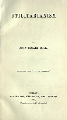 Utilitarianism (book) - Wikipedia