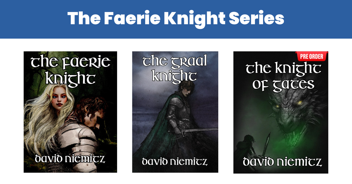 Book covers for The Faerie Knight series