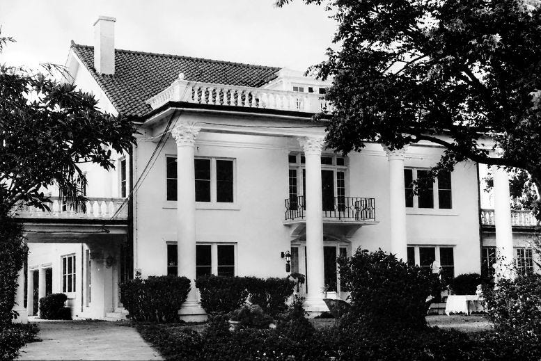 The Nolan mansion in 1930 at 1548 Brickell Avenue. Courtesy of Dade Heritage Trust Preservation Today.
