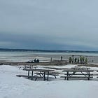 Ice Rescue Underway Along Shoreline from Leith to Cobble Beach After Ice Breaks Beneath Anglers