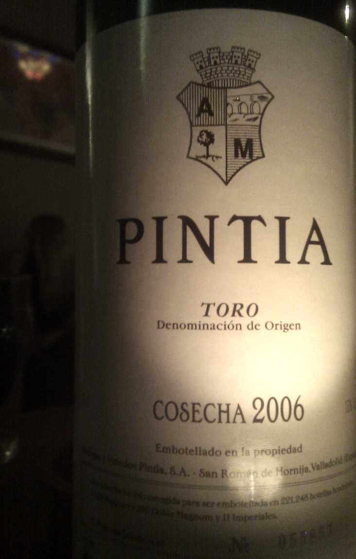 Vega Sicilia Pintia 2006 Vega Sicilia Pintia 2006 (Label)