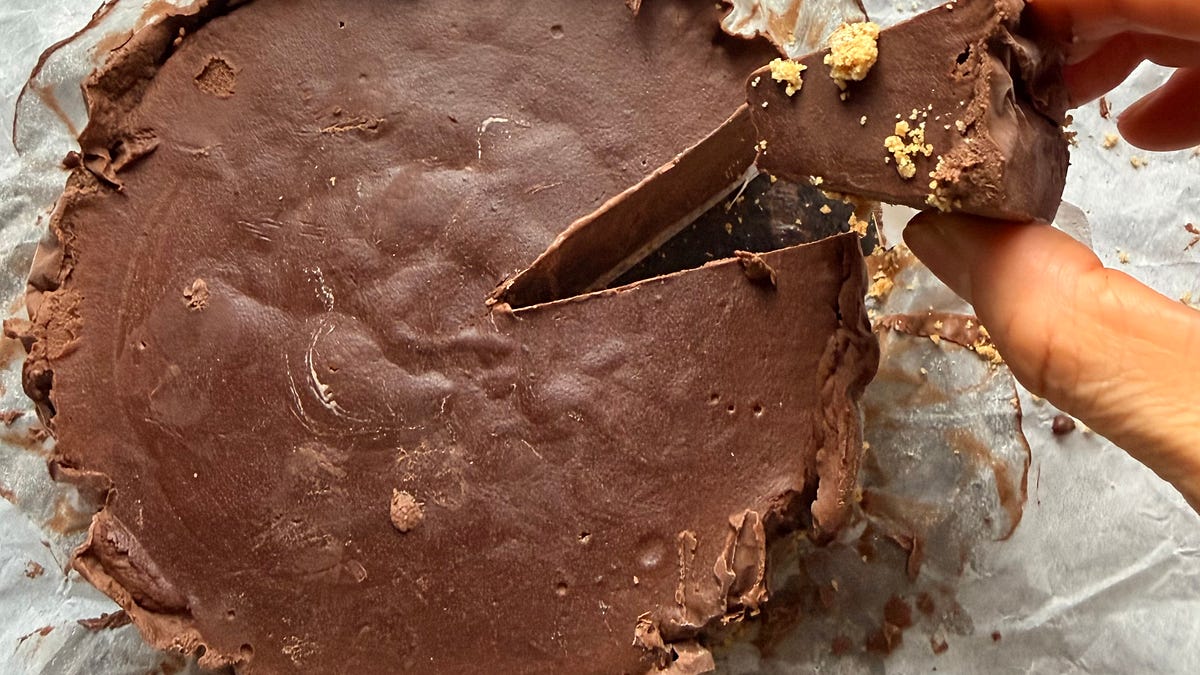 Chocolate Ricotta Ice Cream Cake (Nut-Free, Portion-Control Friendly)