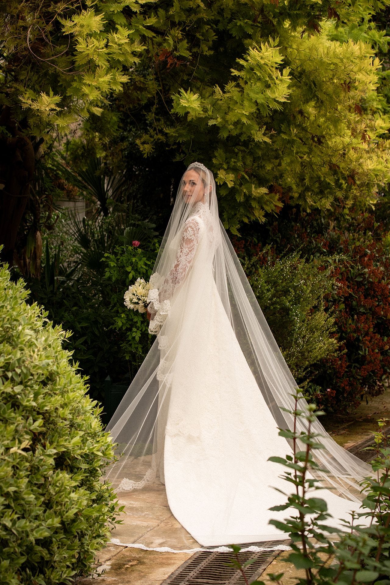 Image may contain Princess Theodora of Greece and Denmark Clothing Dress Fashion Formal Wear Gown and Wedding