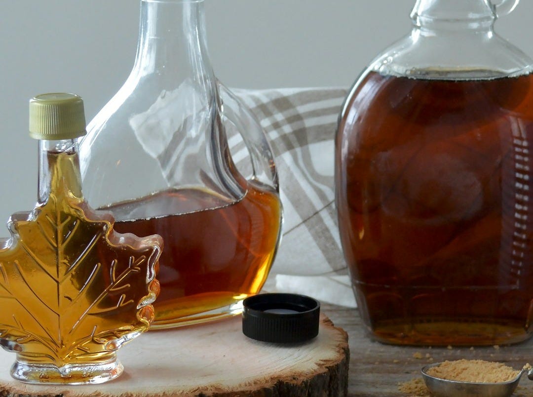 honey filled bottle on the table