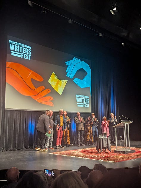 Authors on stage for Vancouver Writers Fest event