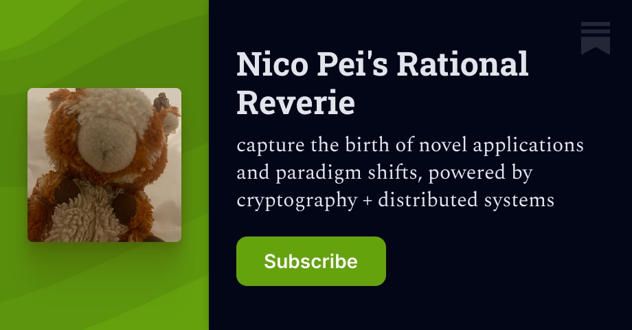 Nico Pei's Rational Reverie | Substack