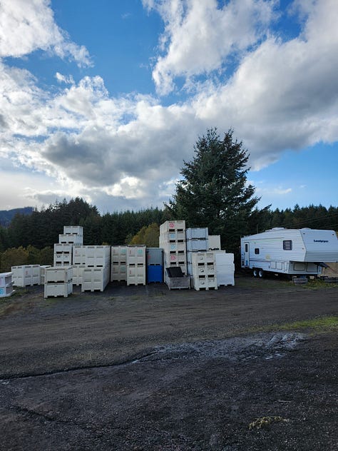 Images of winemakers and wine making equipment