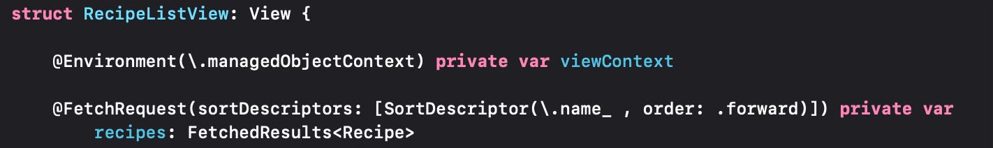 A ListView using pre-fetched queries with CoreData