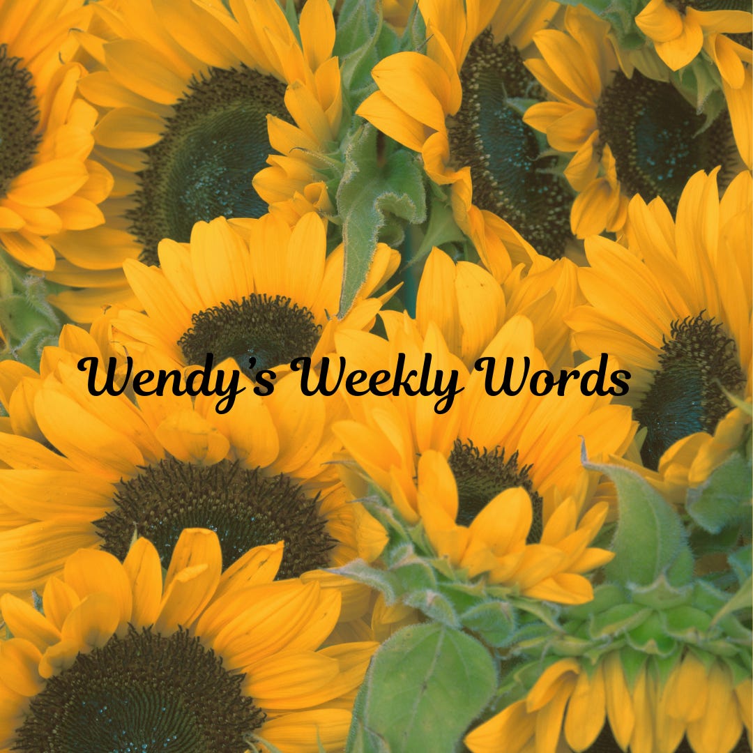 Wendy's Weekly Words