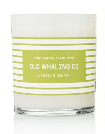 Old Whaling Co Seaweed & Sea Salt Soy Wax Candle handmade in Charleston, South Carolina