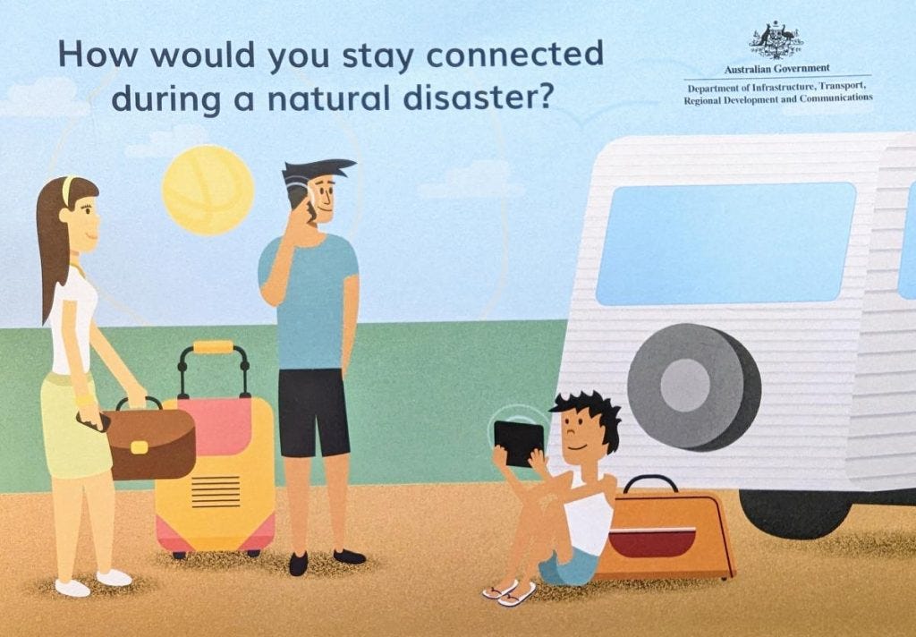 A postcard about the recent Capertee telecommunications roadshow event A postcard about the recent Capertee telecommunications roadshow event