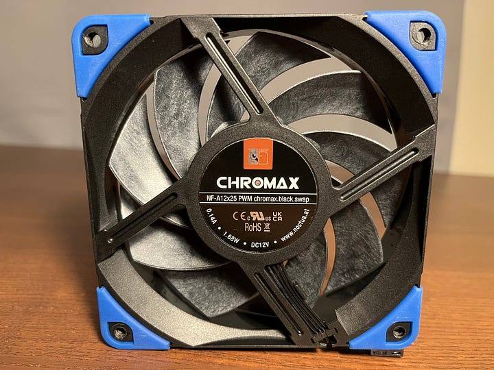 Noctua NF-A12x25 PWM chromax.black.swap Appearance