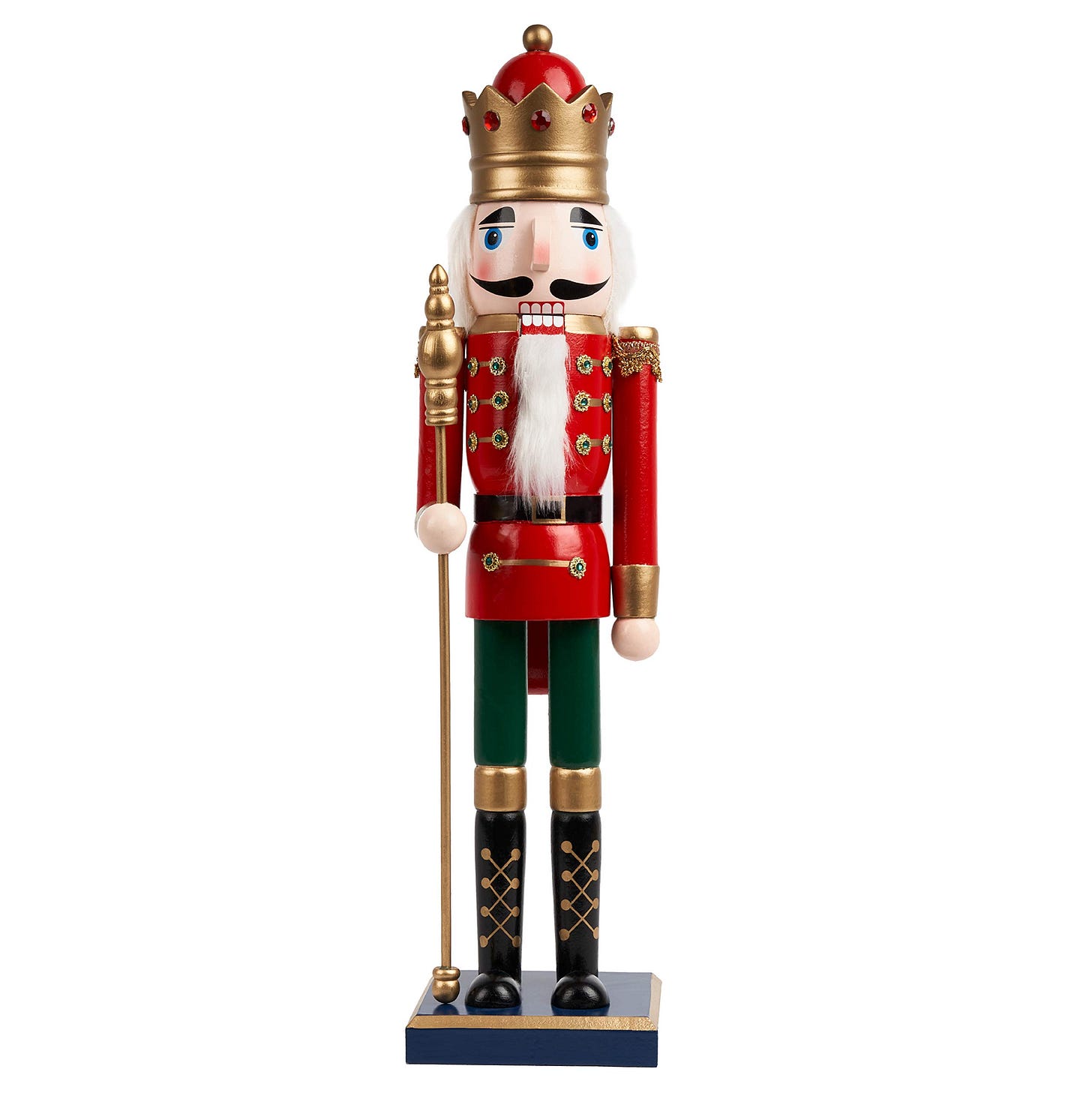 THE TWIDDLERS Large Christmas Nutcracker Soldier Ornament 50cm / 20",  Premium Wood Material with Moveable Parts, Festive Traditional Xmas  Decoration : ...