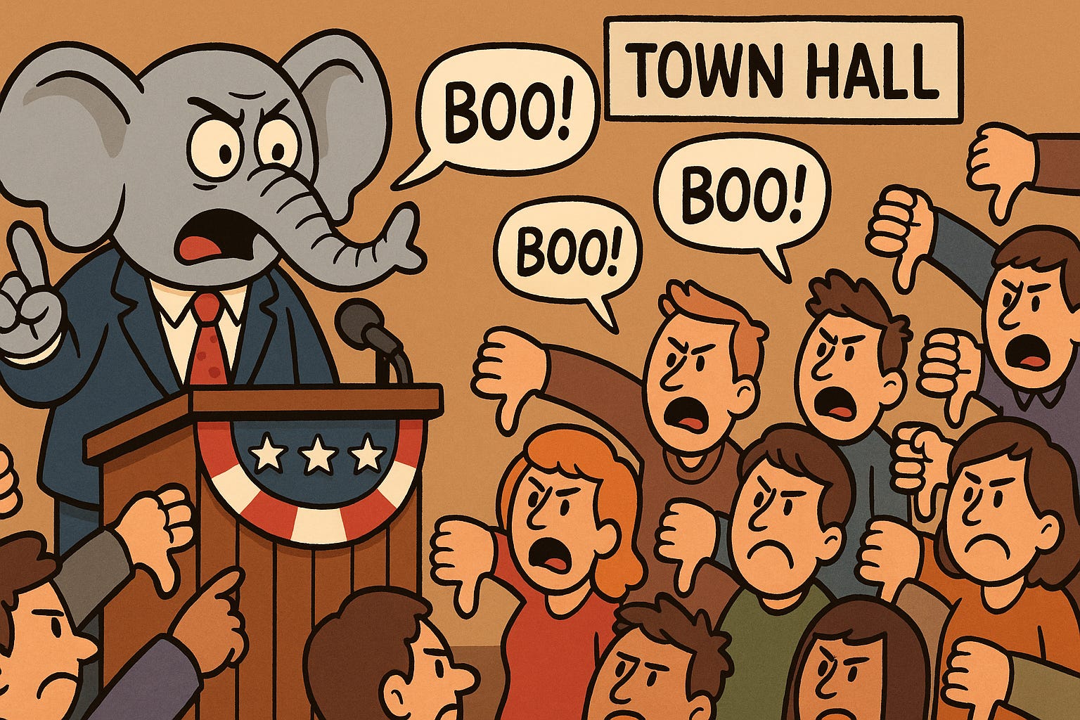 MAGA Cowards Run From Voters
