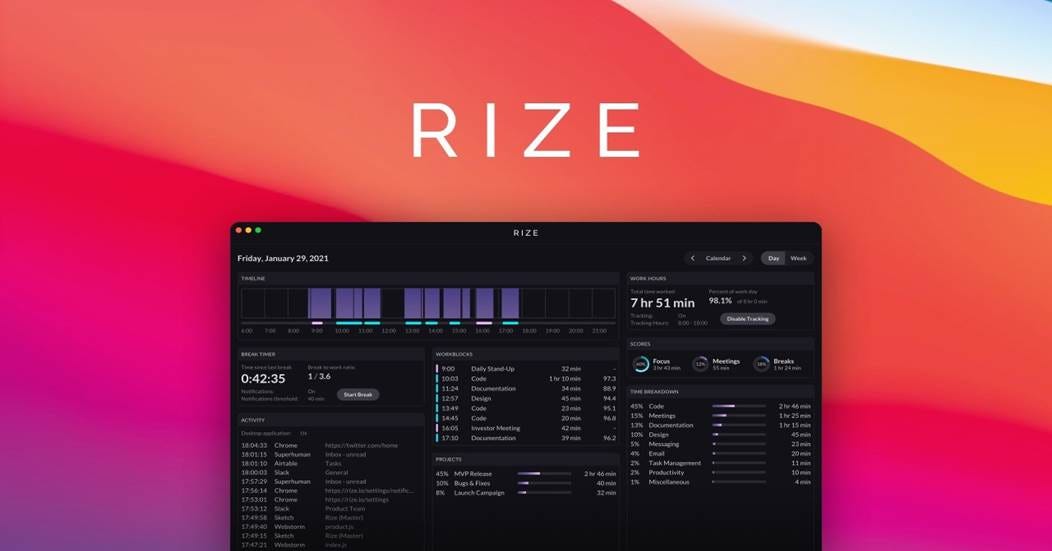 Rize - Your Personal Productivity Tracker | AppSumo