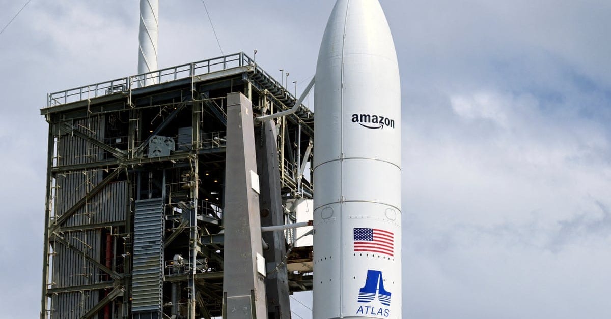 Amazon's satellite launch designed to compete with Musk's Starlink cancelled | US news | The Guardian Amazon's satellite launch designed to compete with Musk's Starlink cancelled | US news | The Guardian